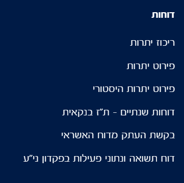 בחירת דוחות שנתיים